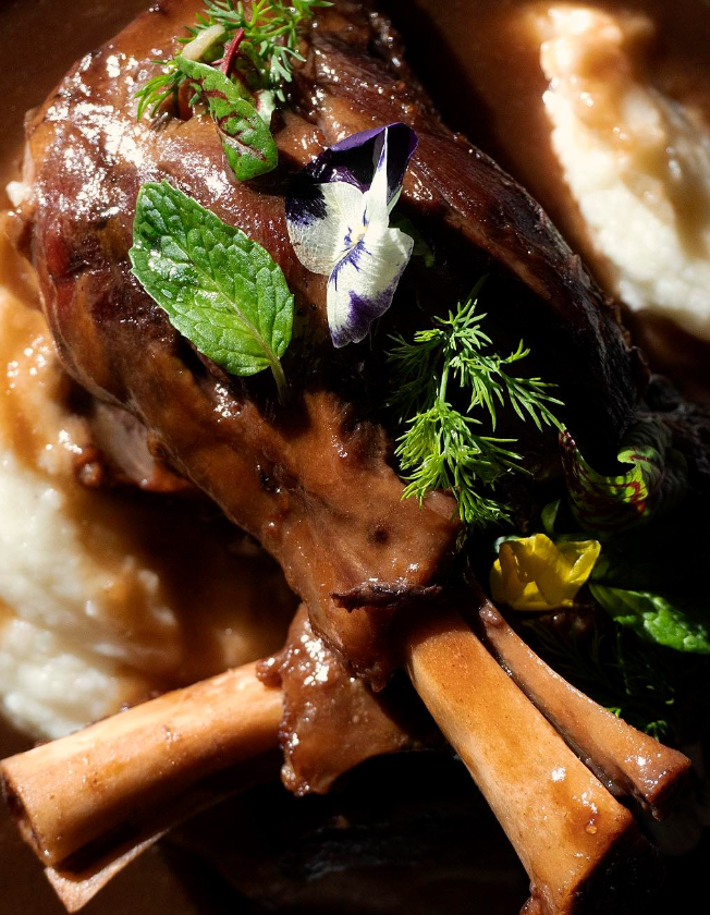 Cordero en Demi-glace